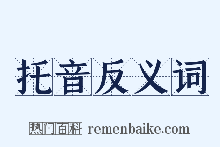 托音反义词是什么意思的图片